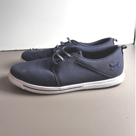 Under Armour Mens Casual Shoes Navy Blue Sneakers Lace Up Size 11 - Picture 1 of 8
